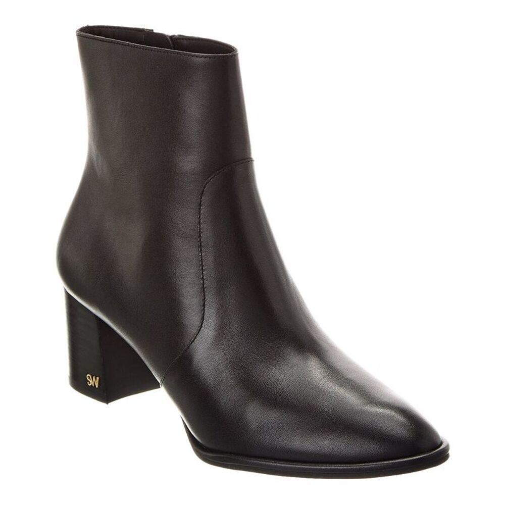 Stuart Weitzman Ryland 60 Zip Leather Bootie